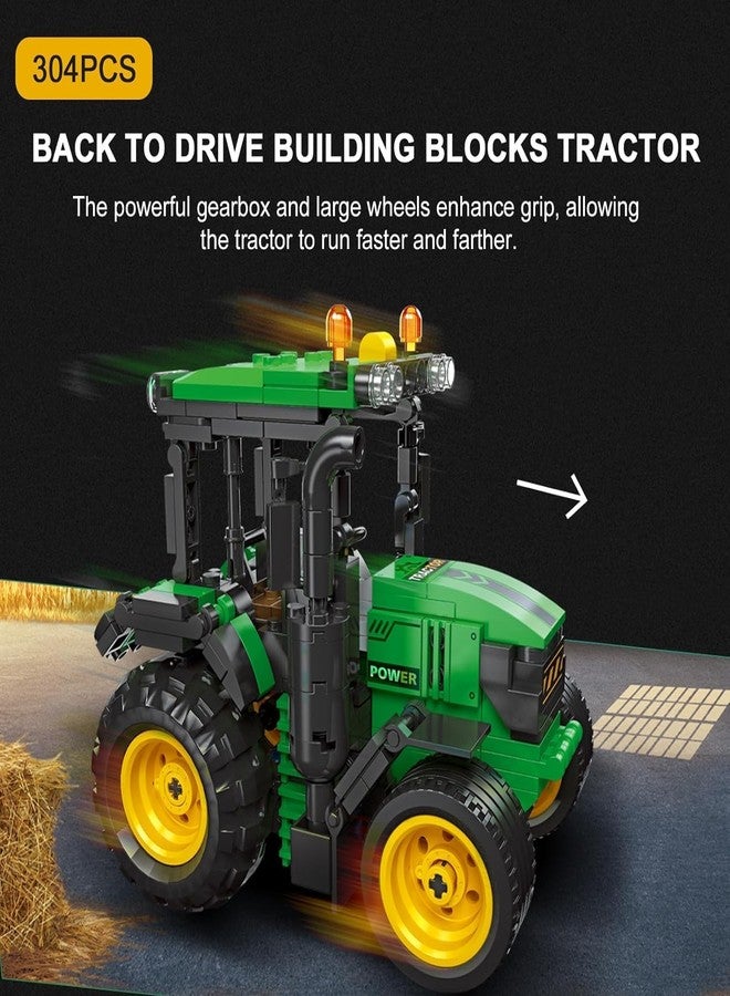 Babelly Farm Tractor Building Set for Kids,Pull Back Tractor Model Building Blocks Kit for Teens,Best Gift for Kids - Image 4